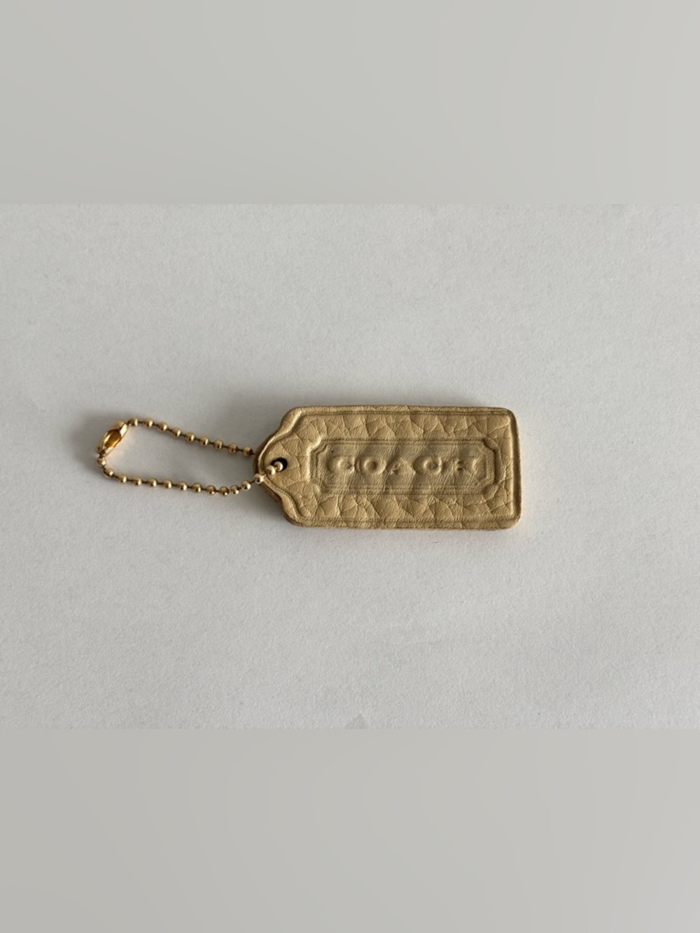 Vintage Coach Sonoma Beige Maize Hangtag, Hang Tag, Keychain, Charm, Fob